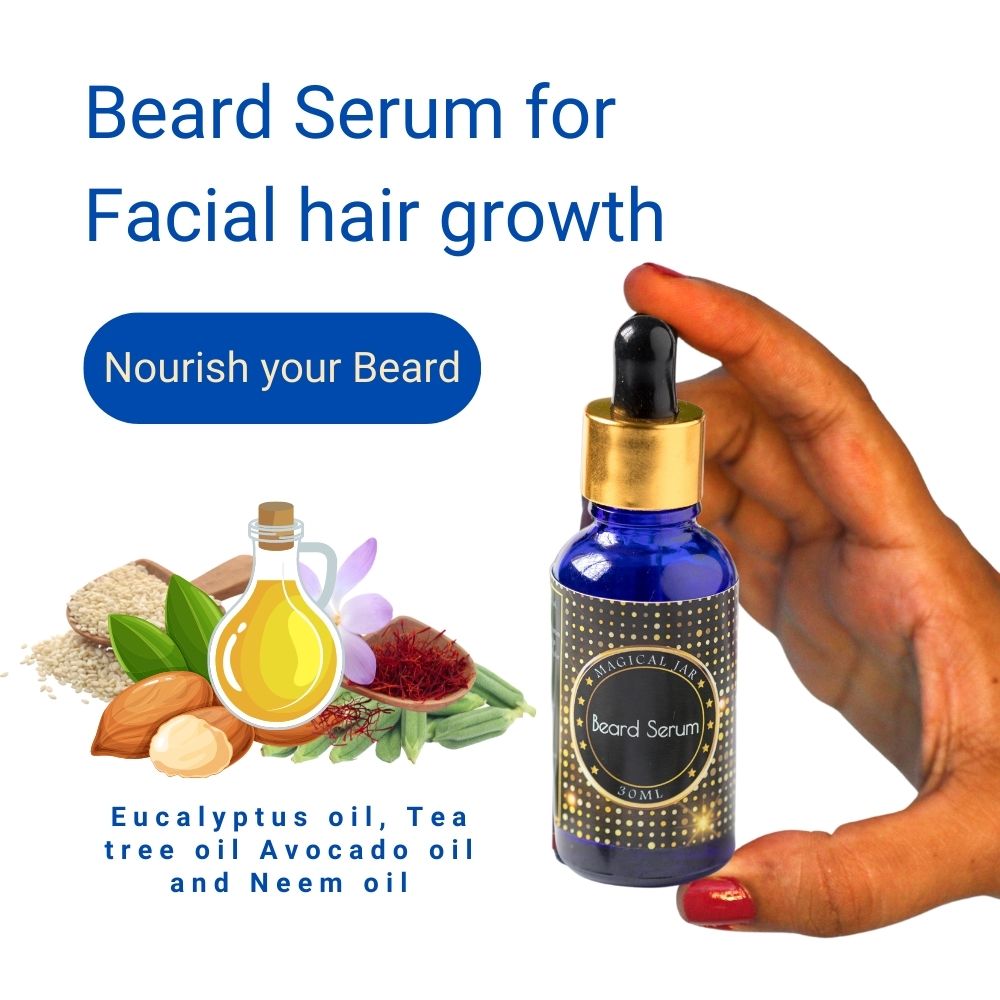 Beard oil | Boost growth & density | Night serum – Magical Jar