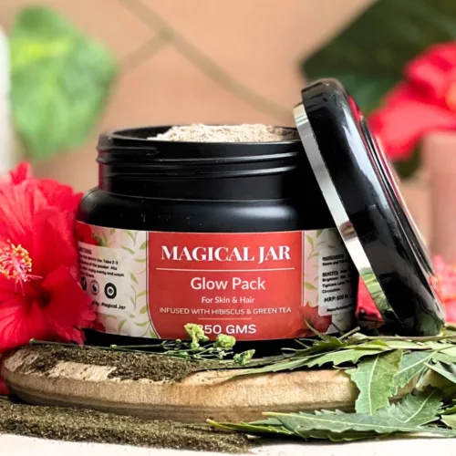 Glow Pack for Skin & Hair - Infused with Hibiscus & Green Tea
