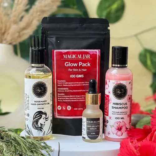 Hair Growth Mini Kit - Pack of 4 | Infused with Hibiscus & Rosemary