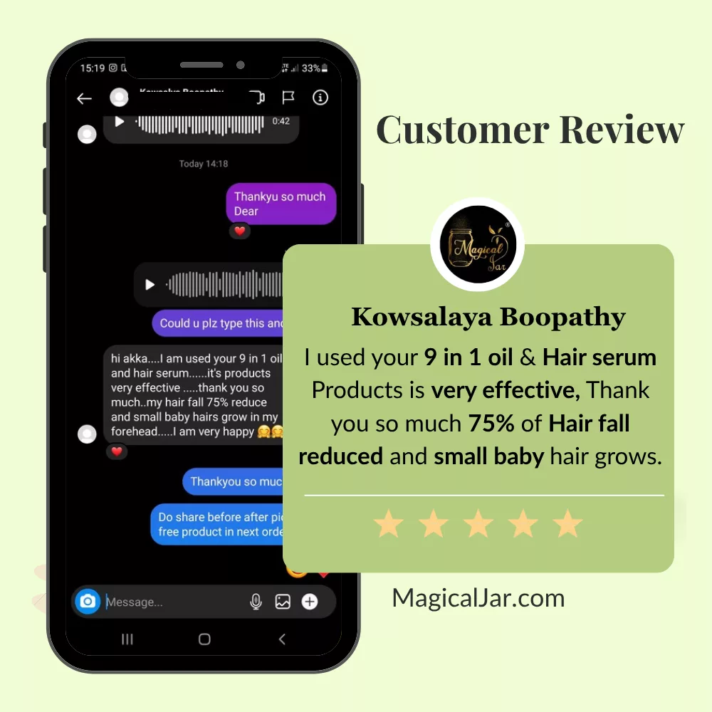 Magicaljar 9 in 1 ayurvedic hair fall control oil 12