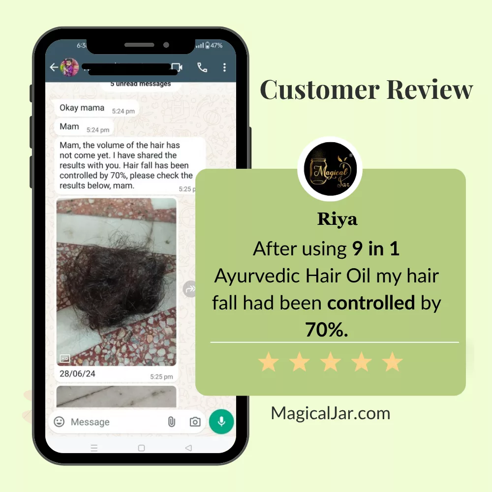 Magicaljar 9 in 1 ayurvedic hair fall control oil 13