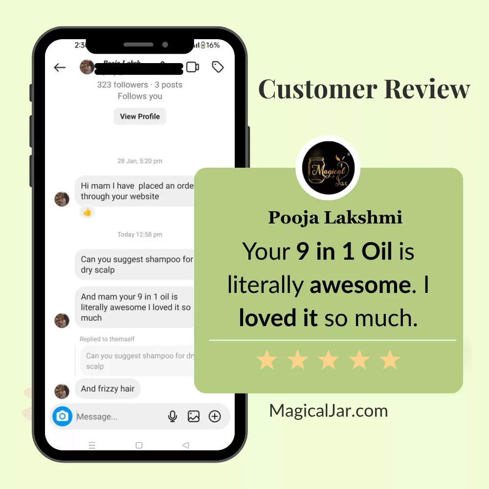 Magicaljar 9 in 1 ayurvedic hair fall control oil 15