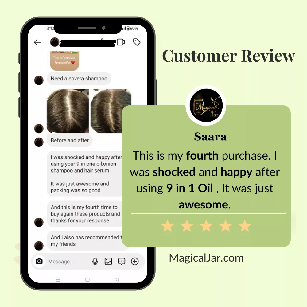 Magicaljar 9 in 1 ayurvedic hair fall control oil 16