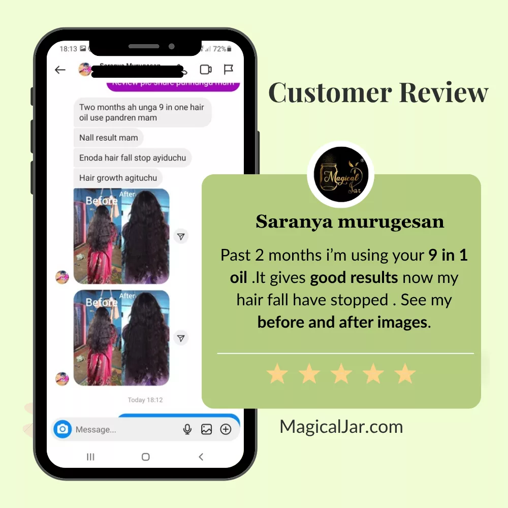 Magicaljar 9 in 1 ayurvedic hair fall control oil 2