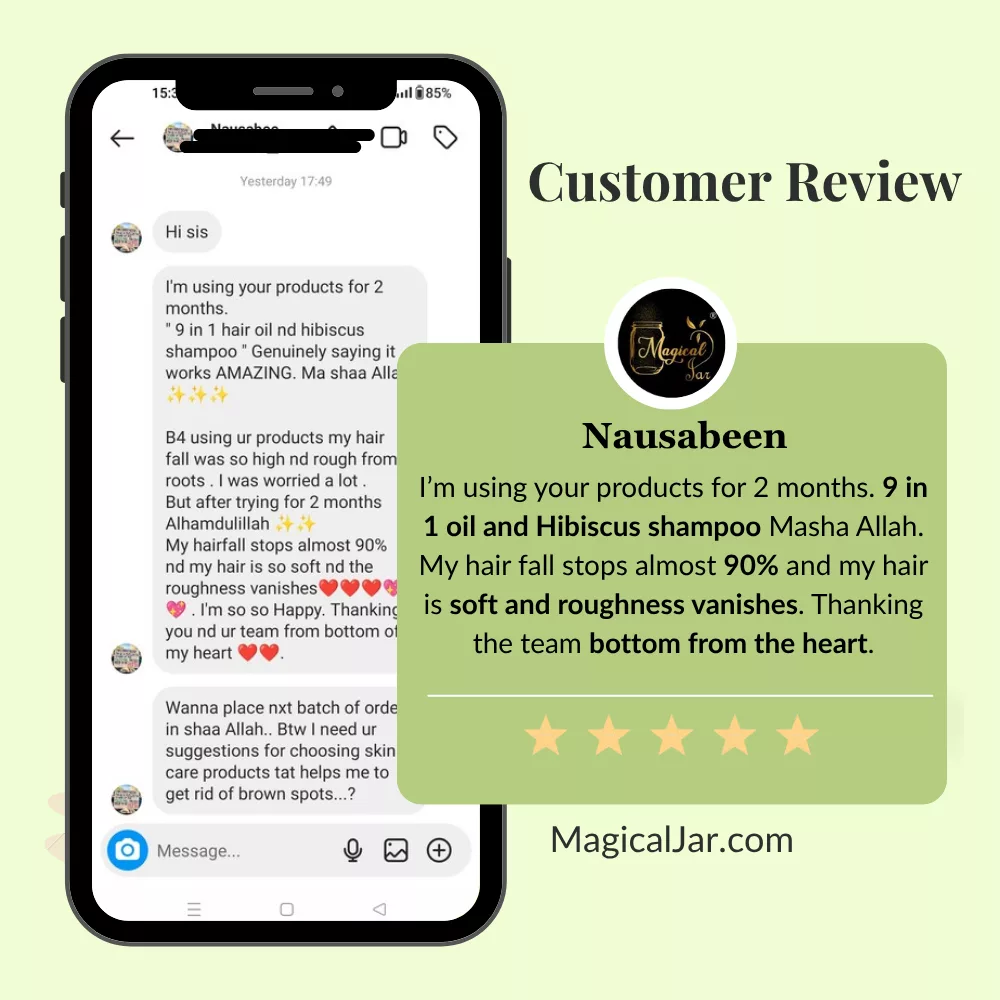 Magicaljar 9 in 1 ayurvedic hair fall control oil 4